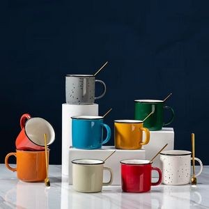 13 oz Imitation Enamel Mug Camp Drinking Ceramic Cups