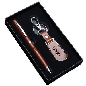 Ballpoint Pen and Key Tag Gift Set