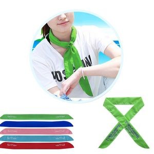 Green Cooling Bandanna w/Non-Toxic Cooling Crystal