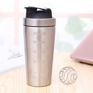 Large Single Wall Protein Shaker Bottle with Scales
