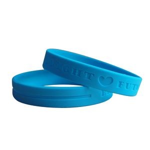 Debossed silicone wristband/ Bracelet