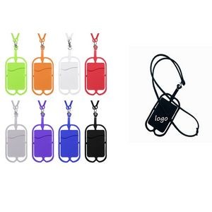 Silicone Lanyard With Phone Holder and Wallet