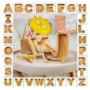 Wooden Personalized Piggy Bank Toy