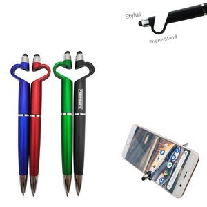 C Shaped Stylus Pen With Phone Stand
