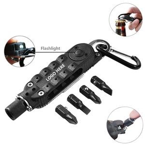 Flashlight Screwdriver Hex Wrench With Key Chain