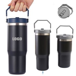 30oz Stainless Steel Cups Mug With Straw