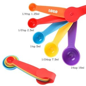 5 Pieces Plastic Measuring Spoons Kits