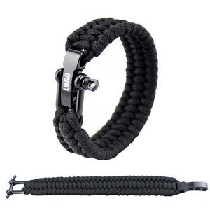 Paracord Survival Rope Bracelet With Metal Buckle