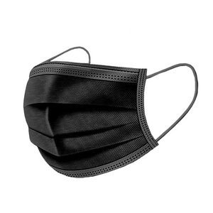 Black 3-Ply Disposable Face Mask