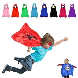 Dual Layer Superhero Kids Cape w/Mask