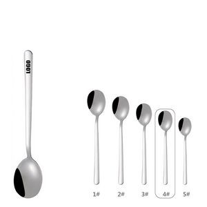 5.55 Inch Silver Dessert Coffee Spoon
