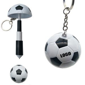 Football Shaped Pen With Keychain