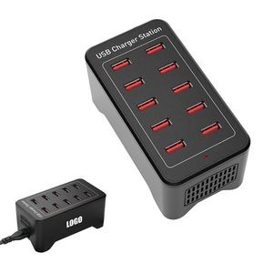 Cell Phone Dock Charger 10 Ports