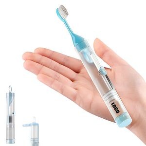 Travel Toothbrush With Toothpaste Dispenser