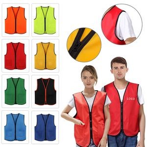 2 Pocket Uniform Volunteer Vest With Zipper