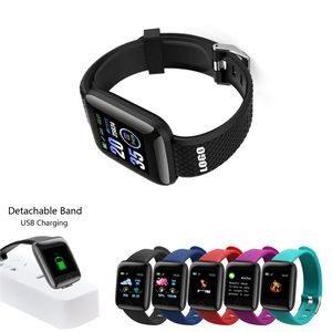 Fitness Tracker Smart Watch With Detachable USB Charger