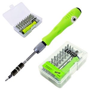 32 in 1 Precision Screwdriver Set With Black Connector
