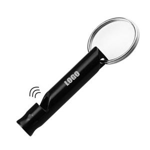 Small Aluminum Whistle Keychain