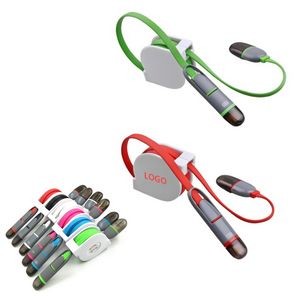 2 In 1 Retractable USB Charge Cable