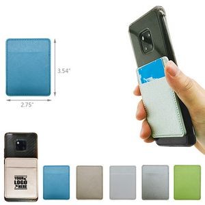 PU Leather Cell Phone Wallet Card Holder