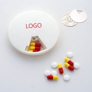 7 Day Round Pill Case Tablet Box