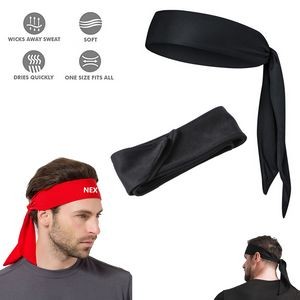 Universal Back Tie Sport Headband Sweatband