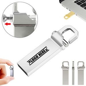 USB Flash Drive With Carabiner