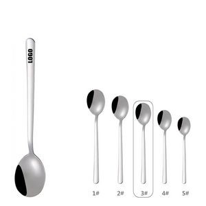 6.49 Inch Silver Dessert Coffee Spoon