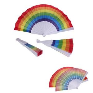 Folding Fan With Plastic Handle