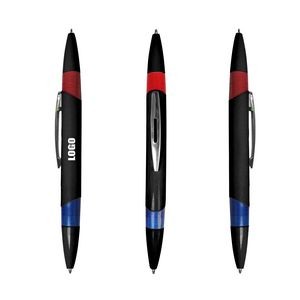 Black Double Sided Pen Blue Red Ink