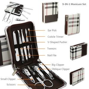 9 Pieces Manicure Set With Pouch