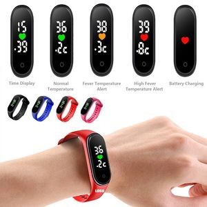 Bracelet Thermometer With Watch