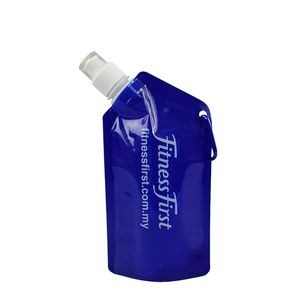 750 ml Foldable Water Bag With Carabiner