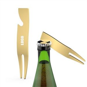 Golf Divot Fork With Bottle Opener