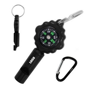 2IN1 Whistle With Carabiner