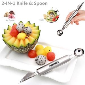 Salad Spoon With Carve Knife