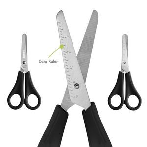 Small Scissors With Ruler Blade