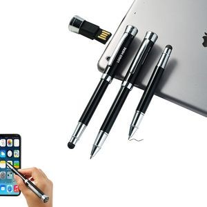 4GB USB Drives Metal Pen With Stylus