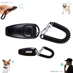 Whistle Pet Training Sound Clicker With Key Ring
