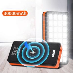 30000mAh Wireless Power Bank With Camp Lamp