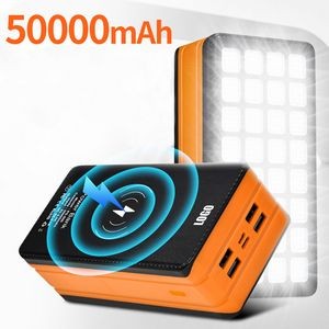 50000mAh Wireless Power Bank With Camp Lamp