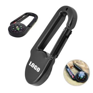 Compass Carabiner With Thermometer