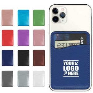 Custom PU Leather Phone Wallet Card Holder