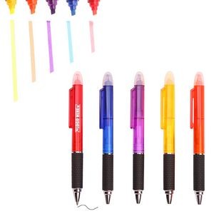 Translucent Ballpoint Pen With Highlighter