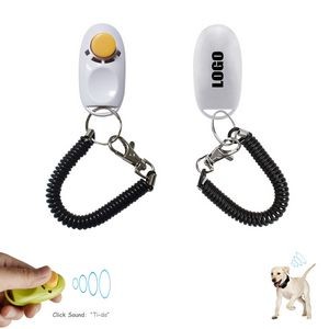 Pet Dog Training Sound Clicker With Elastic Band