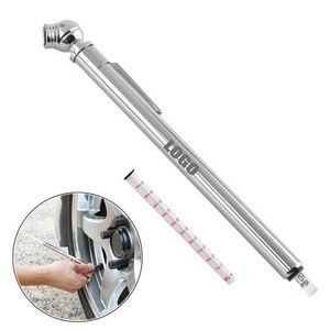 Stainless Steel Tire Gauge w/Clip