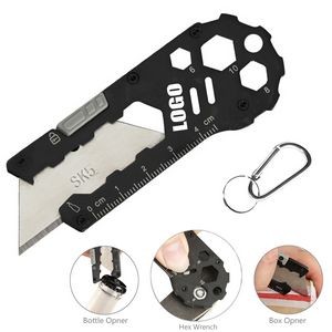 Ruler Wrench Knife With Carabiner