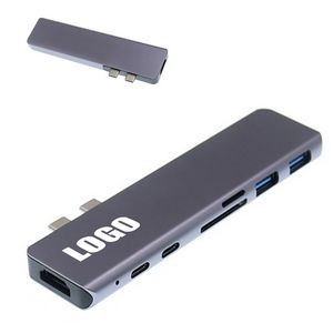 Dual Plug Type-C Multi Adapter With HDMI Hub