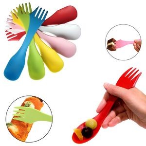 3-In-1 Plastic Spork Spoon