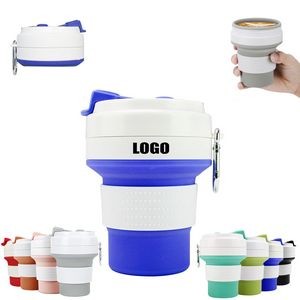 350ml Silicone Collapsible Cup With Carabiner